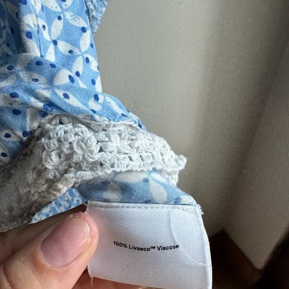 Summersalt Easy Breezy Eco Voile Tunic Dress Cover Up in Summer Mosaic XS - Picture 4 of 7